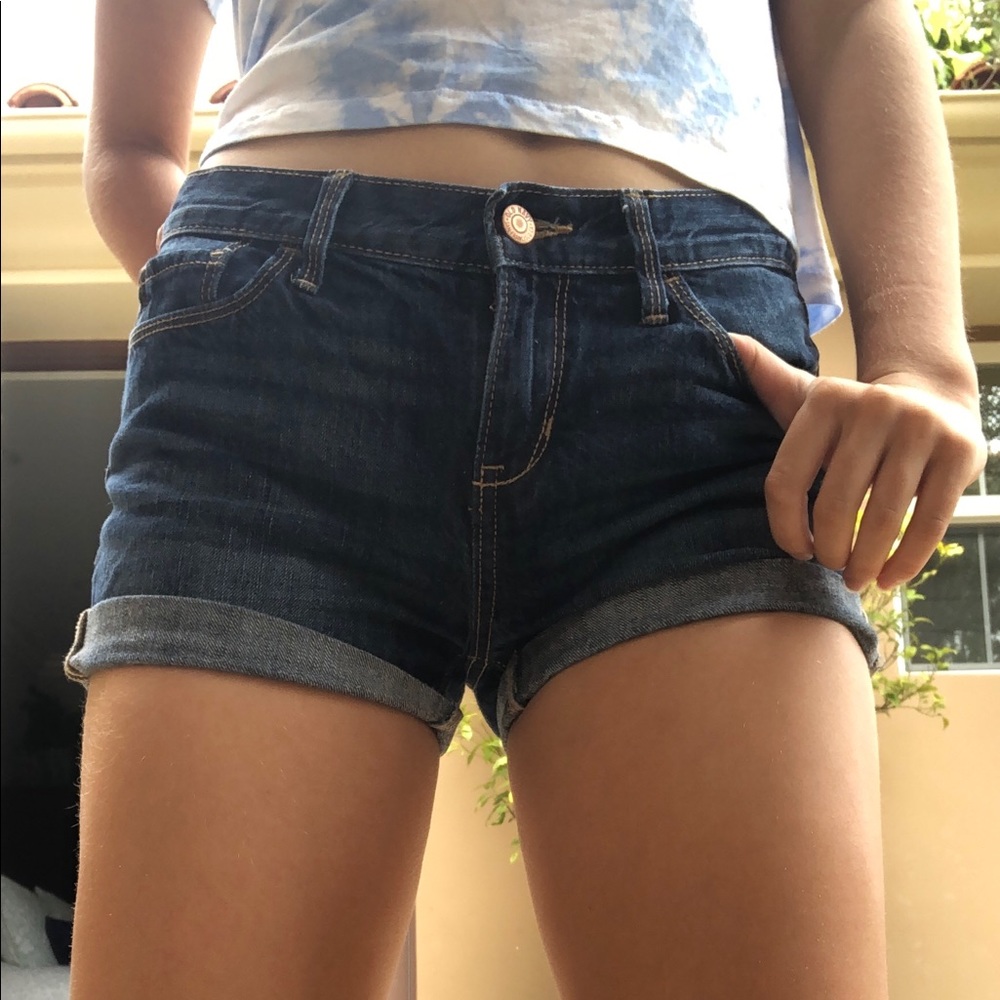 denim shorts